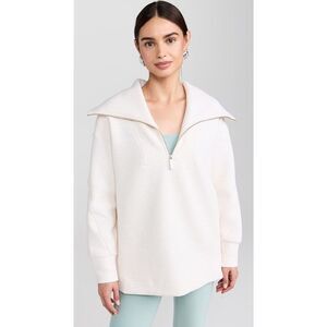NWT sweaty Betty Radiant Half Zip Sweatshirt, neutral pink XS $130